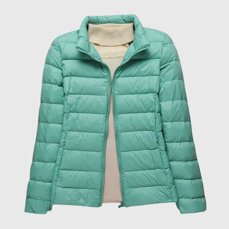 Veste matelassée ultra-légère Lily™ de Danoir Paris, en tissu léger avec rembourrage, vue de face.