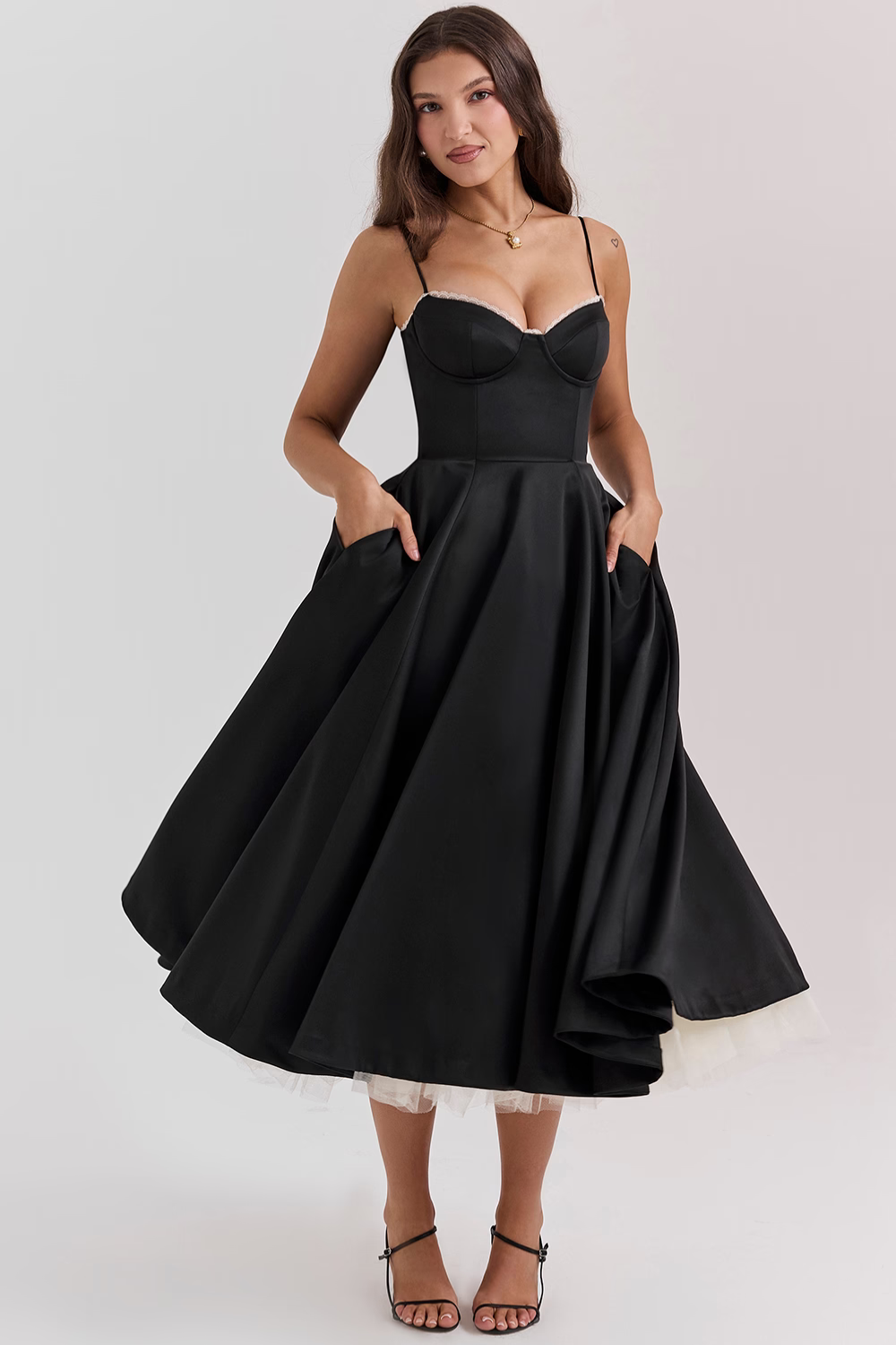 Louane - Robe Midi Élégante
