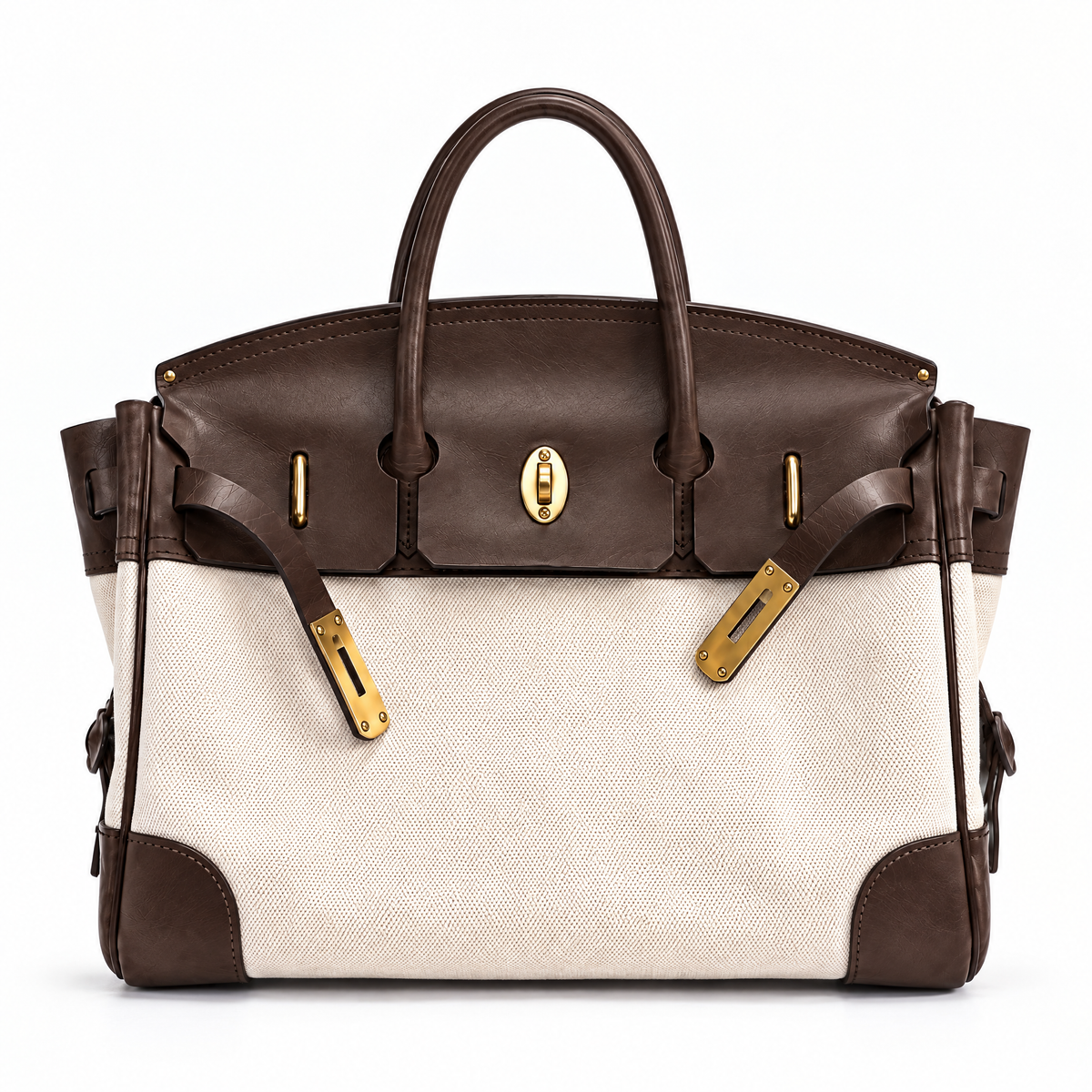 Sac à main Vivienne en cuir de Danoir Paris, vue frontale, fait main avec détails élégants, retour en stock.