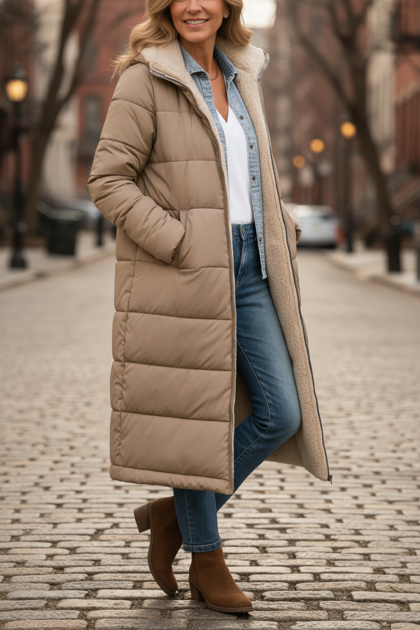 Paige - Long Manteau Douillet
