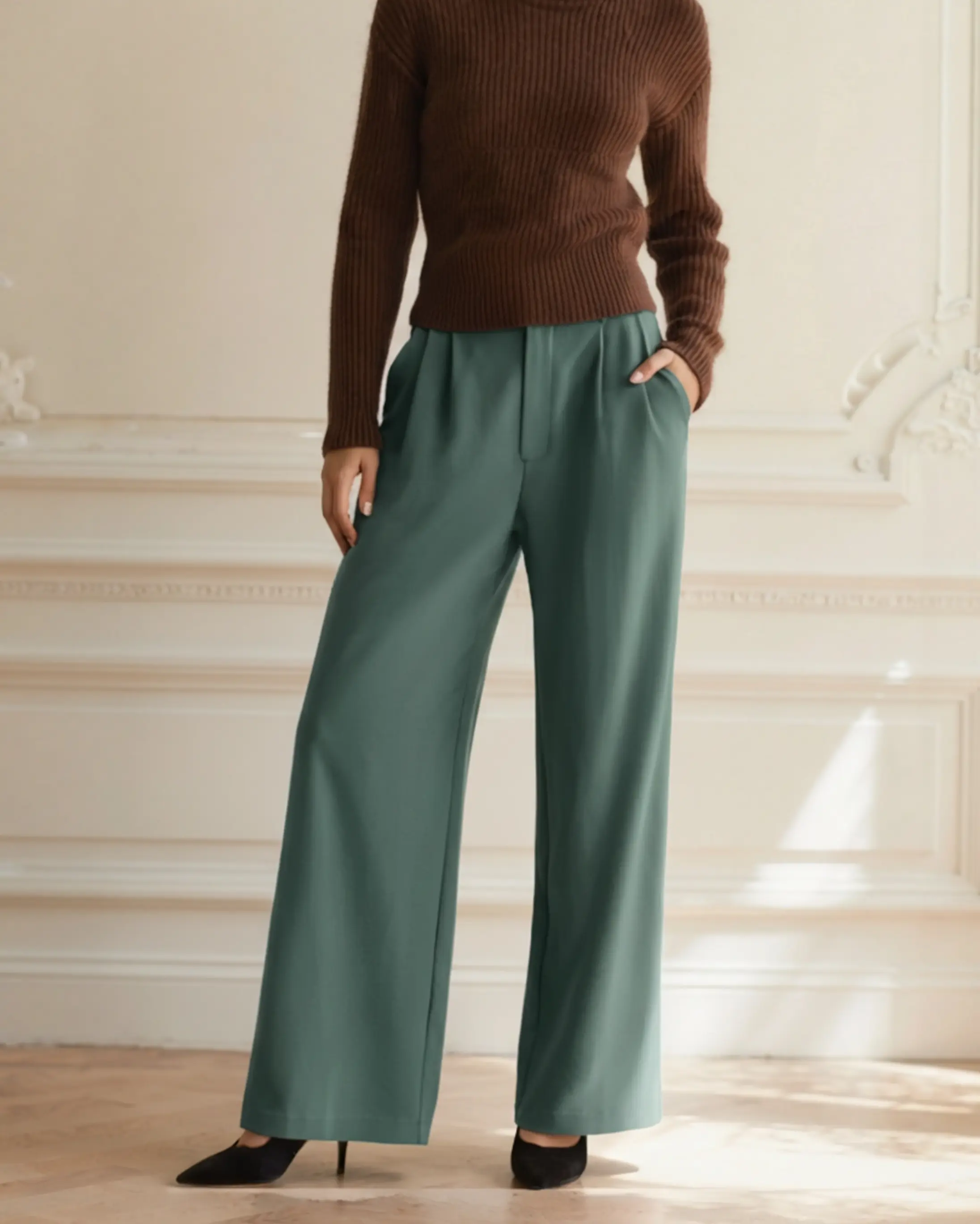 Serena Wide-Leg Trousers Old Money Women