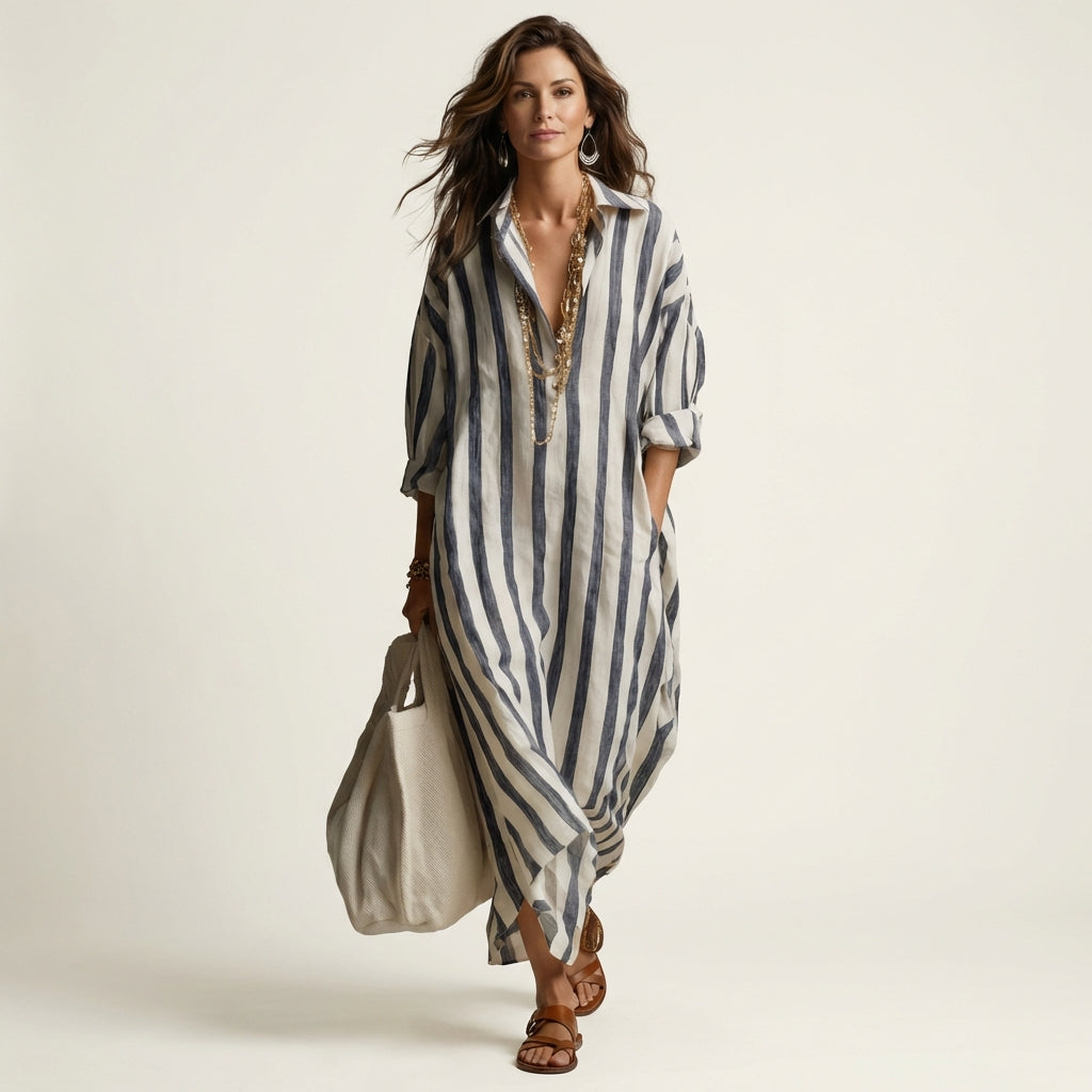 Carra | Rayé Maxi Robe
