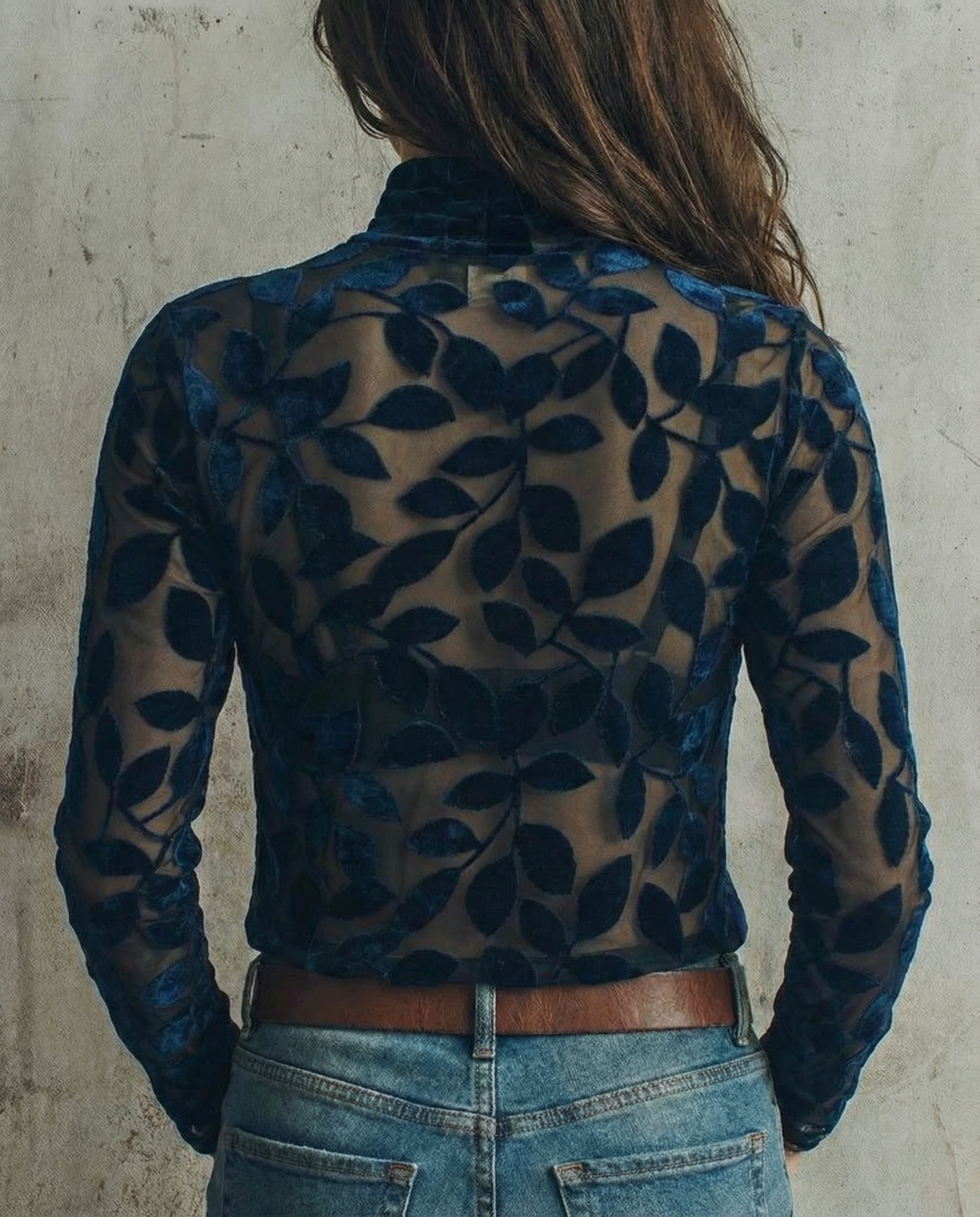 Adriana · Pull à col roulé à motifs fantaisie