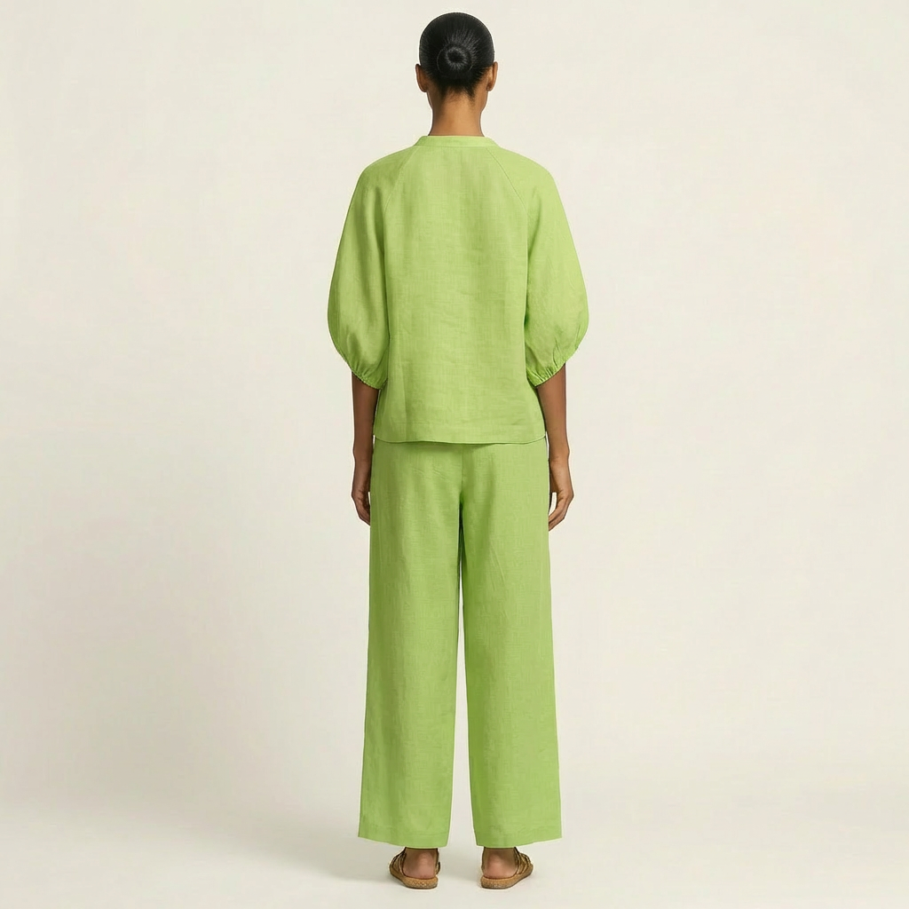 Marlowe | Ensemble à Manches Bouffantes avec Zip