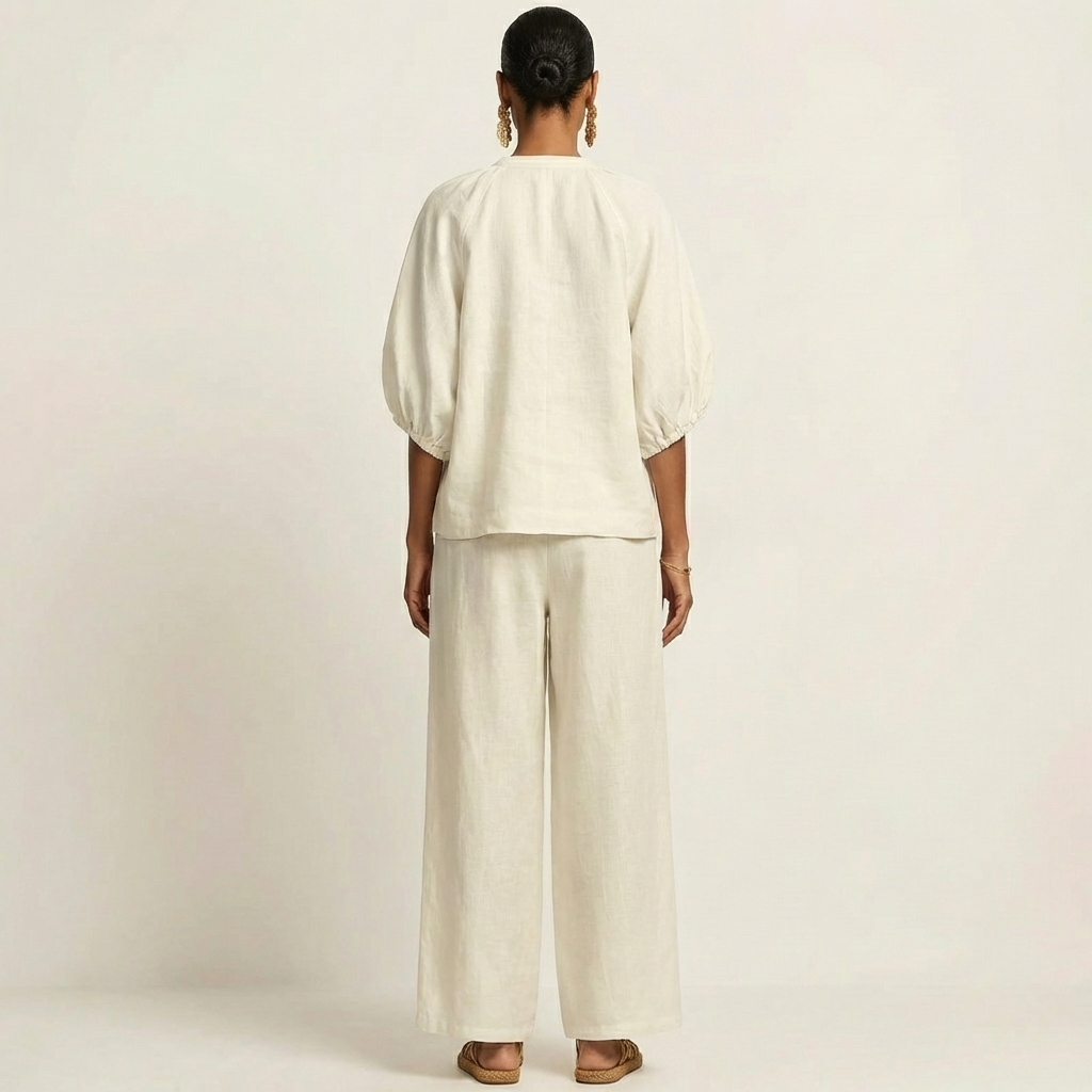 Marlowe | Ensemble à Manches Bouffantes avec Zip