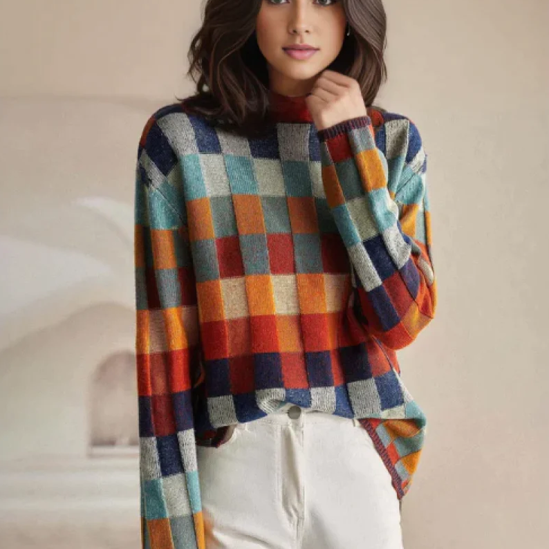 Élise - Pull Col Roulé En Cachemire Doux