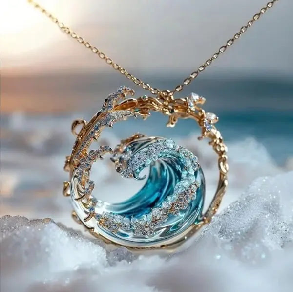 Collier avec pendentif « Promesse de l’Océan »