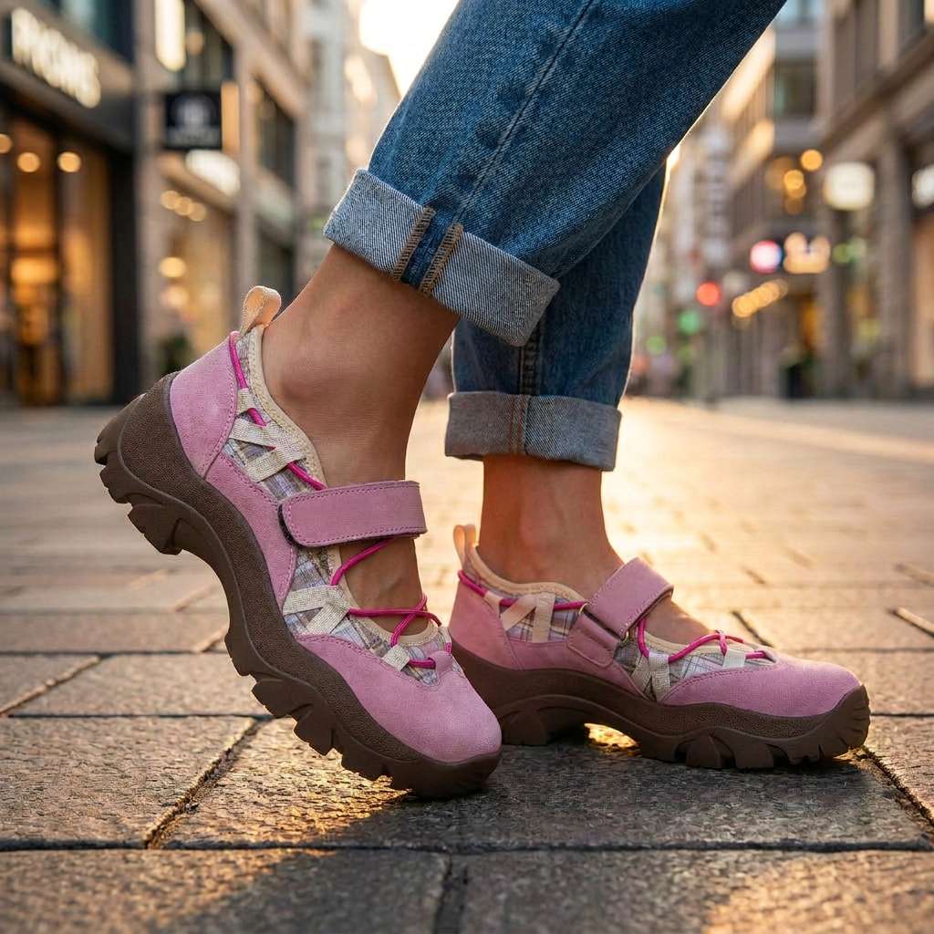 Mocassins Velina ComfortWalk Danoir Paris en cuir beige avec semelle antidérapante et détails élégants pour un style confortable.
