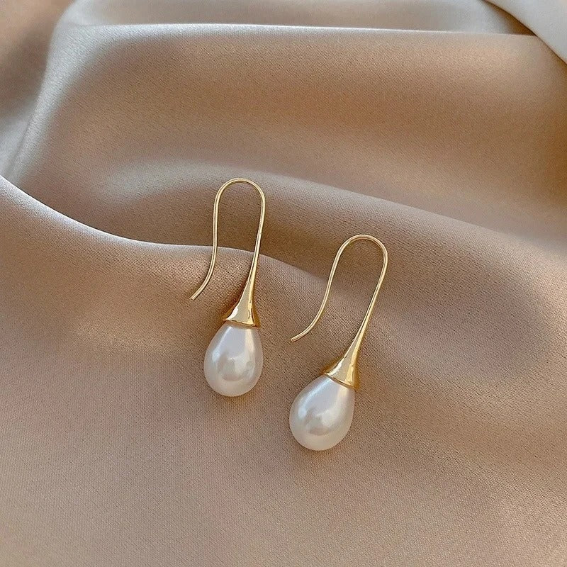 Boucles d'oreilles de beauté en perles classiques
