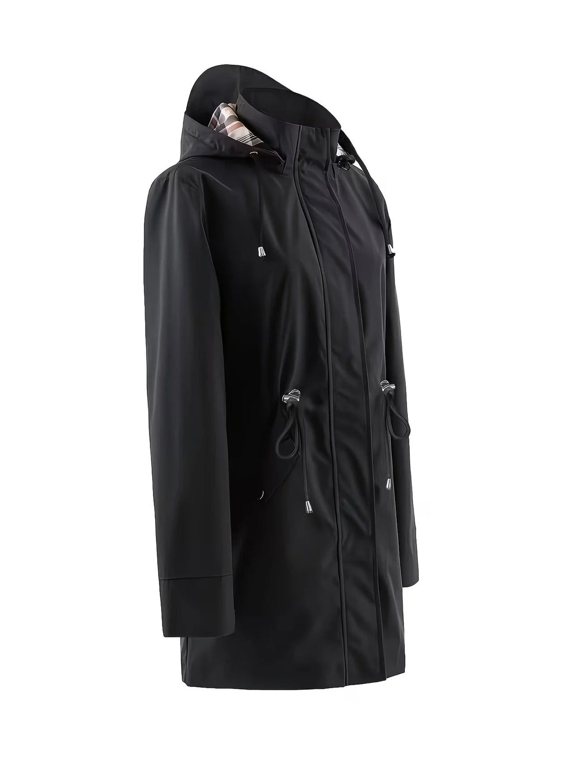 Veste de pluie 3-en-1 Danoir Paris Carlotta avec capuche amovible, imperméable et idéale pour la pluie.