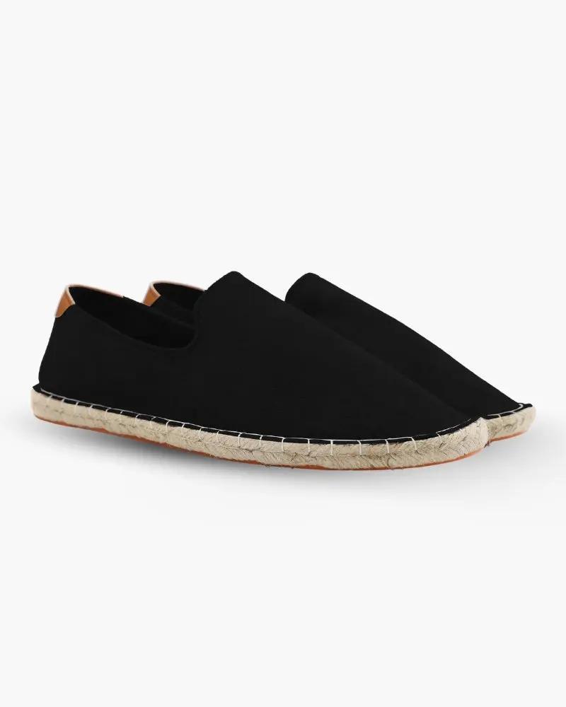 Espadrilles Soho Old Money, sandales en toile avec semelle en corde, design élégant et confortable pour l'été.