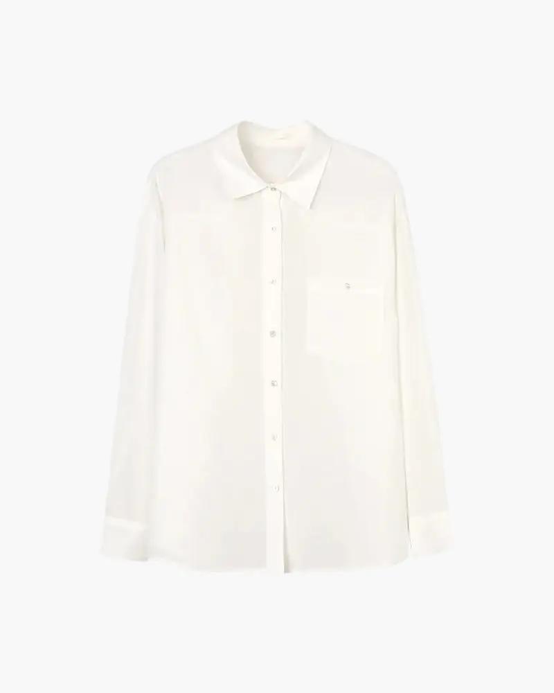 Chemise en lin pour femme Estate Lady de la marque Old Money Women, en tissu léger et élégant, portée sur un mannequin.