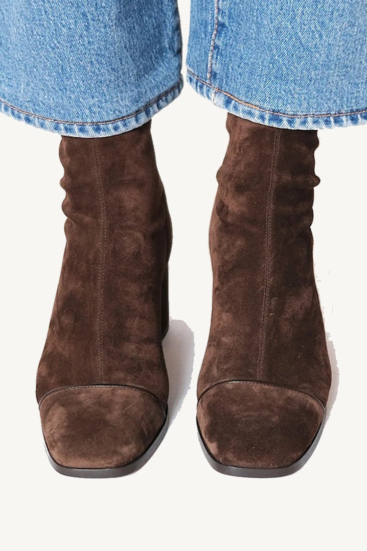 Elara | Bottines en Suède Élégantes