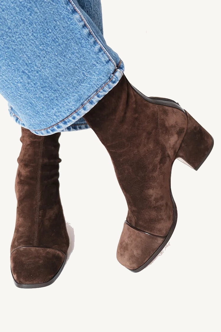 Elara | Bottines en Suède Élégantes
