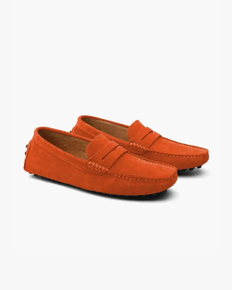 Suede Driver Loafers Old Money
