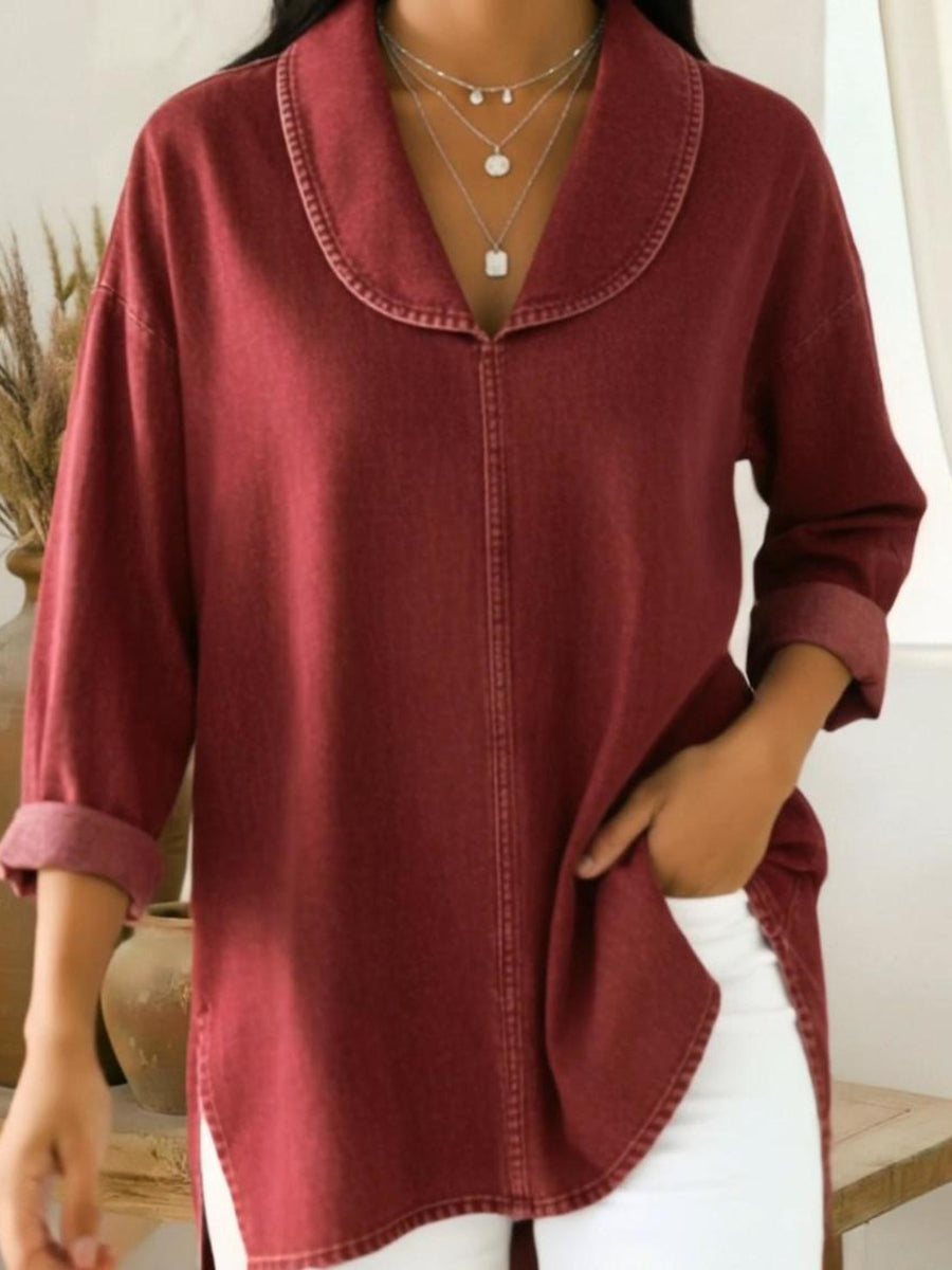 Prysaviennea - Chemise Rétro Chic