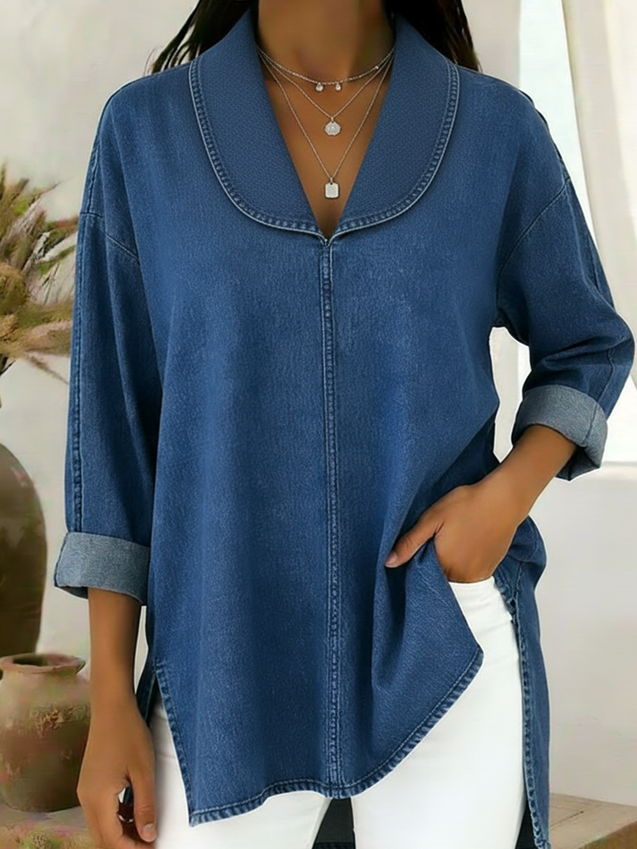 Prysaviennea - Chemise Rétro Chic