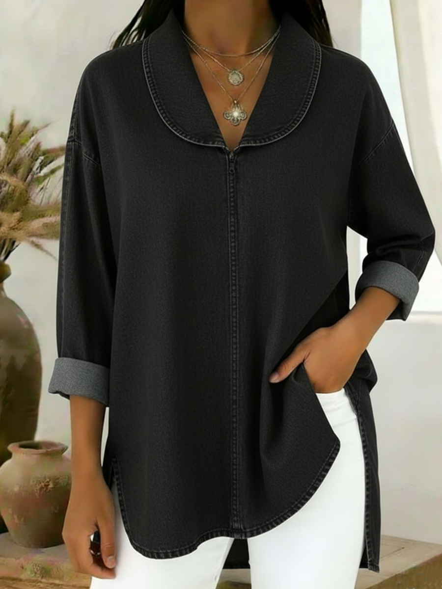 Prysaviennea - Chemise Rétro Chic
