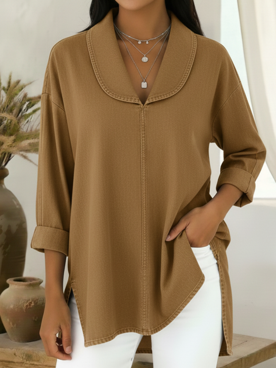 Prysaviennea - Chemise Rétro Chic