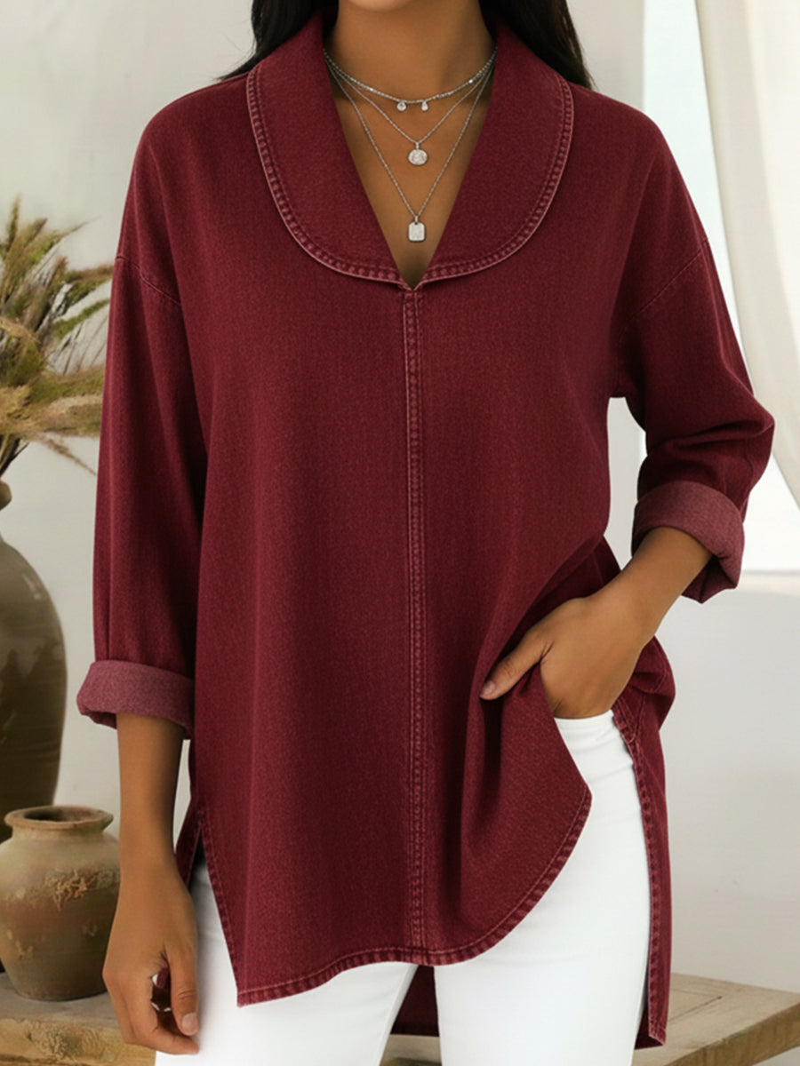 Prysaviennea - Chemise Rétro Chic