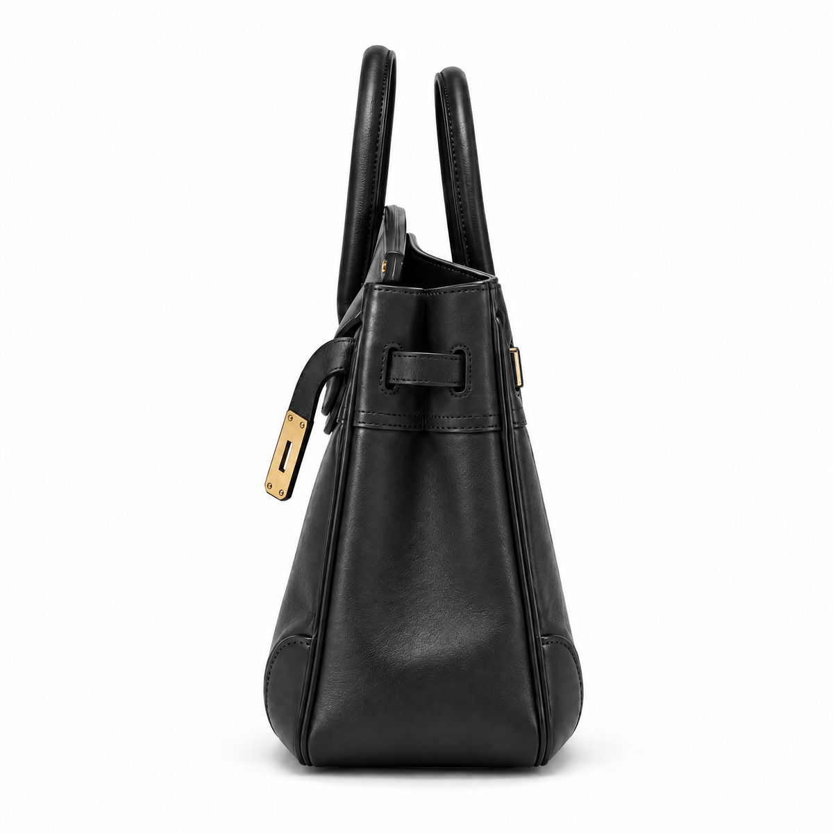 Sac à main Vivienne de Danoir Paris, sac à main fait main, vue de côté, design élégant et artisanal.