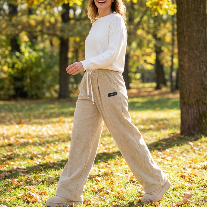 Livia Pantalon Large Confortable