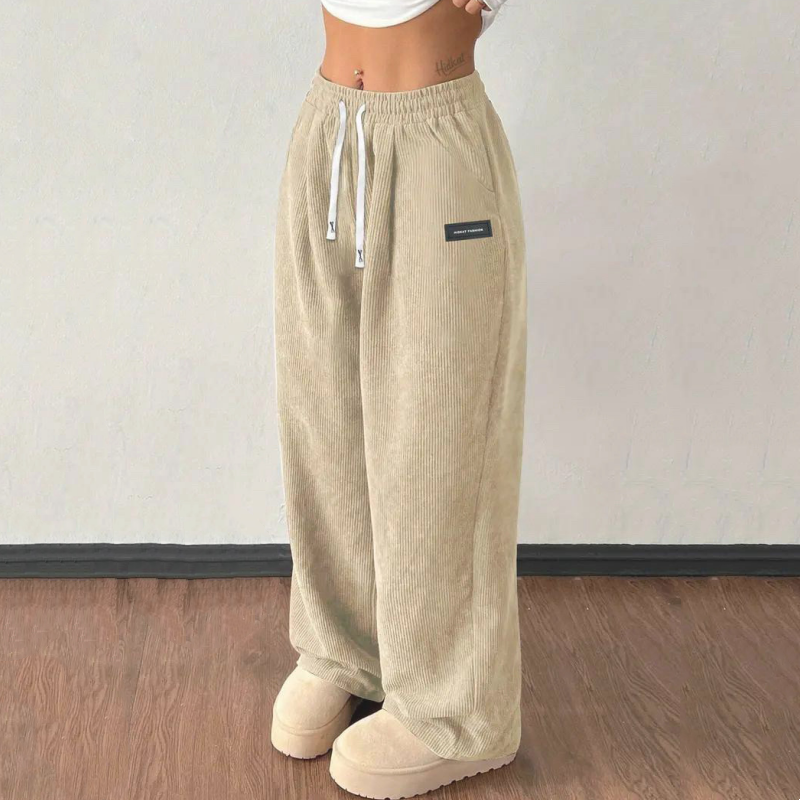 Livia Pantalon Large Confortable